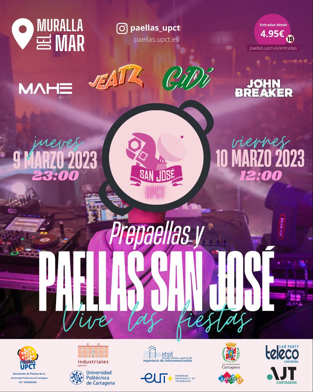 Presentación de las Fiestas de San José UPCT 2023, el próximo martes 21 de febrero